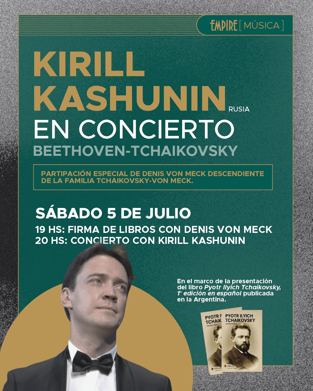 Pyotr Ilyich Tchaikovsky libro con Denis von Meck en Argentina Kirill Kashunin Editorial Revista Poética