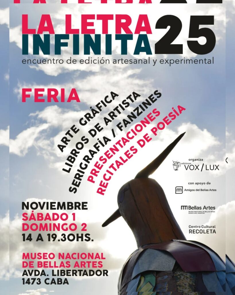 Editorial Revista Poética - Feria Letra Infinita Museo Nacional de Bellas Artes Argentina