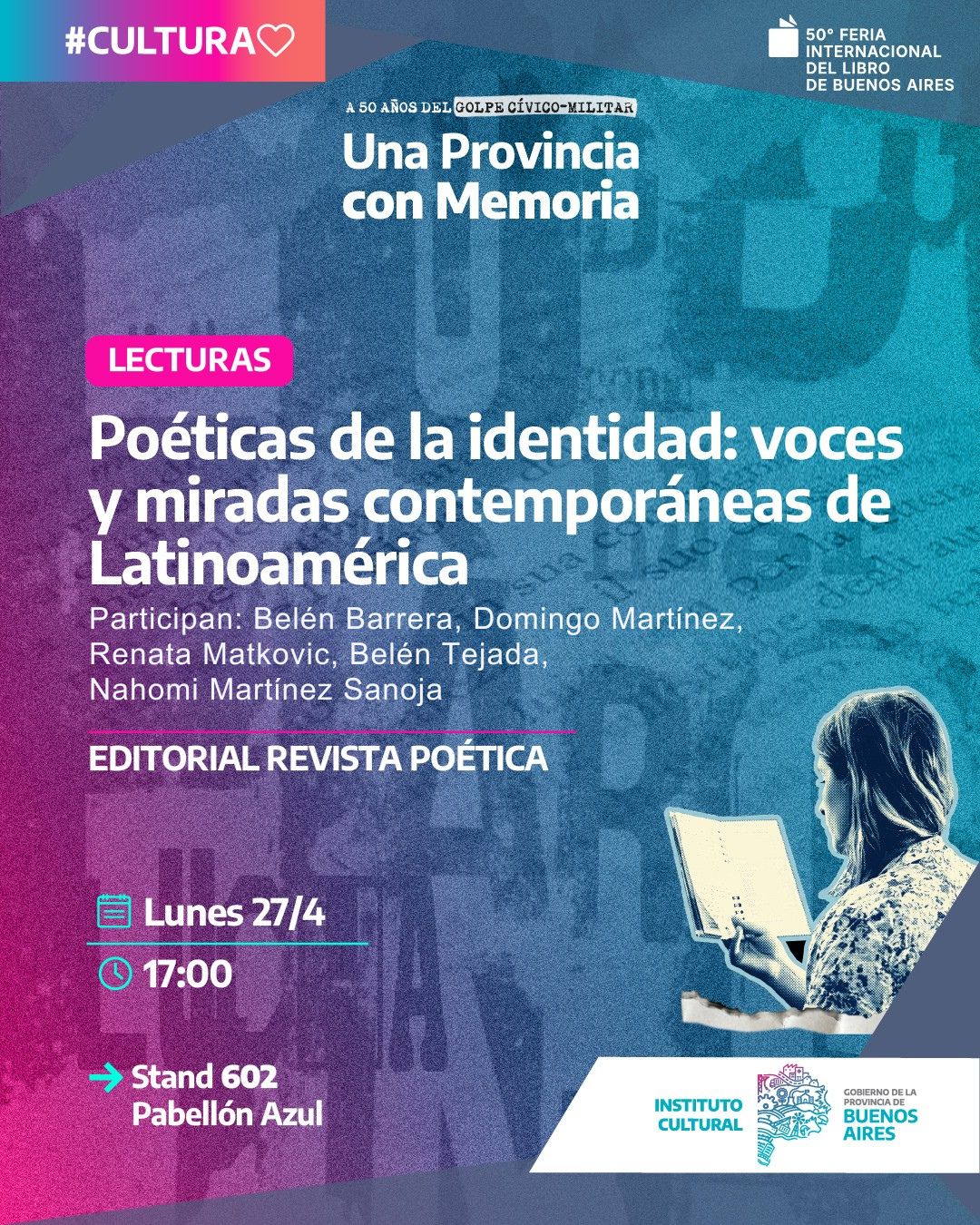 Lee más sobre el artículo Feria del Libro de Buenos Aires. Poéticas de la identidad