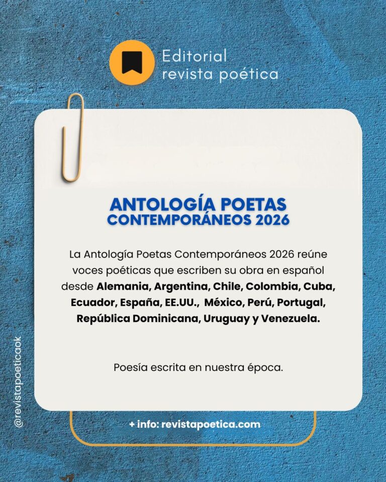 Autoras y autores de la Antología Poetas Contemporáneos 2026